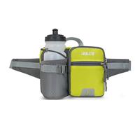 ROSSRORE Outdoor Waterproof Waist Bag - Unisex Large Capacity Waist Pack with Water Bottle Holder for Cycling, Dog Walking, Running, Hiking, Travel & More Lime Green
