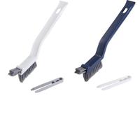 ROSSRORE Stiff Bristle Gap Cleaning Brush, Small Cleaning Grout Cleaning Toilet Brush Shower Tile Scrub Brush, Narrow Gap Cleaning Tool, Suitable for Household Use Bathroom Kitchen 6 Set