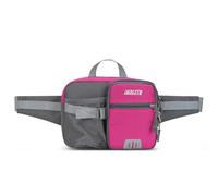 ROSSRORE Women Outdoor Waterproof Waist Bag - Unisex Large Capacity Waist Pack with Water Bottle Holder for Cycling, Dog Walking, Running, Hiking, Travel & More Rose Pink