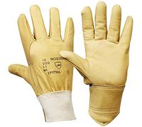 Rostaing EPS7BPA Water-Repellent Grain Leather Gloves with Scotchgard Gloves - Beige, 10/ XL