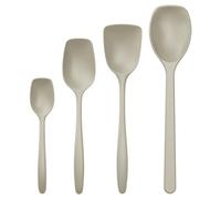 Rosti Classic 4-Piece Cooking Spoon Set - High Quality Kitchen Utensil Set, Incl. 3 Cooking Spoons and 1 Baking Spoon, Heat-Resistant, Shatterproof, Dishwasher-Safe, Plastic, Humus