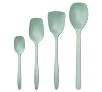 Rosti Classic Cooking Spoon Set of 4, High-Quality Kitchen Utensil Set with 3 Cooking Spoons and 1 Baking Spoon, Made of Plastic, Heat Resistant, Shatterproof, Dishwasher Safe, Nordic Green