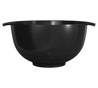 Rosti Margrethe Colander - 4 liters - Plastic Kitchen Sieve, Sturdy Strainer, Fits the Margrethe Mixing Bowl, Dishwasher-Safe, Recyclebale Plastic, Black