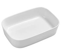 Rosti Modula Casserole Dish, Large, Robust Rectangular Baking Dish, Made of Reinforced Ceramic/Porcelain, Oven-Safe, Freezer and Dishwasher Safe, Stackable, 30 x 21 x 7 cm, White