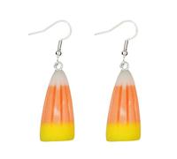 ROSTIVO Acrylic Candy Corn Dangle Earrings for Women - Fun and Festive Statement Jewelry for Halloween, Fall Parties, Trick or Treat Events
