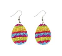 ROSTIVO Easter Egg Earrings for Women Cute Lightweight Acrylic Earrings