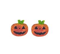 ROSTIVO Pumpkin Halloween Earrings for Women Cute Acrylic Pumpkin Stud Thanksgiving Earring Fall Jewelry Gift