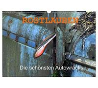 ROSTLAUBEN The most beautiful car wrecks UK-Version (Wall Calendar 2026 DIN A3 Landscape), CALVENDO 12 Month Wall Calendar