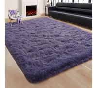 Rostyle Fluffy Grey Purple 6x9 Rugs for Living Room,Large Living Room Carpet,Big Shaggy Rugs for Bedroom Girls,Thick Fuzzy Dorm Rug,Soft Indoor Floor Rug for Kids Room Decor Aesthetic