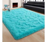 Rostyle Fluffy Teal Blue 6x9 Area Rugs for Living Room,Large Living Room Carpet,Big Shaggy Rugs for Bedroom,Thick Fuzzy Dorm Rug,Soft Indoor Floor Rug for Kids Room Decor Aesthetic