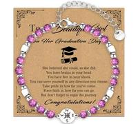 rosulasi 2025 Graduation Gifts for Her,Graduation Bracelets Inspirational Compass Bracelet Class of 2025 Graduate Gifts Middle School High School College Bachelor Masters Women Daughter Friends, M