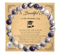 rosulasi Graduation Gifts for Her,Graduation Bracelets Inspirational Compass Bracelet Class of 2025 Graduate Gifts Middle School High School College Bachelor Master for Women Daughter Friends, M