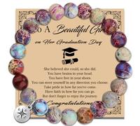 rosulasi Graduation Gifts for Her,Graduation Bracelets Inspirational Compass Bracelet Class of 2025 Graduate Gifts Middle School High School College Bachelor Master Women Daughter Friends, M