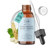 ROSVANEE 5% Hyaluronic Acid Serum 60mL with Panax Ginseng, Hydrating, Moisturizing & Plumping, Strengthens Skin Barrier with 1% Vitamin B5, Niacinamide, Vegan, For All Skin Types