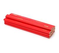 Rosvola 10 Pack Carpenter Pencils, Builders Woodworking Marking Tools, 6.7 Inch Octagonal Red Pencils with Thick, Ideal for Wood, Tile, Metal Framing & Projects