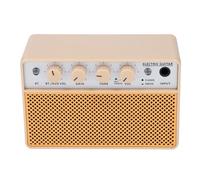 Rosvola 10W Mini Bass Guitar Amplifier 5W Bass Speakers Clean Drive Channels Bluetooth 5.1 Headphone Jack 3000mAh Battery Portable Practice Amp with Separate BT AUX Volume Control for