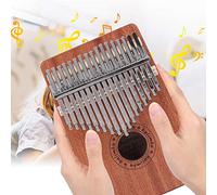 Rosvola 【 】 17-Tone with Hammer Thumb Piano, Kalimba, Finger Harp Sapele for professional for Beginner