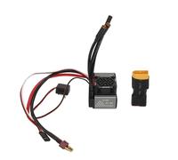 Rosvola 60A Brushless ESC, Electronic Speed Controller for 1/10 RC Car, ESC with Program Card, T Plug & XT60 Plug, Compatible with 2S 3S Lipo Batteries 3650 3660 3670 Motors