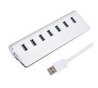 Rosvola Aluminum Alloy Notebook Hub USB 3.0 Splitter USB Hub, Docking Station, Splitter, for Notebook for Peripherals