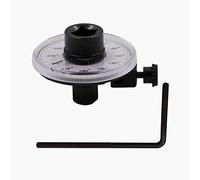 Rosvola Angle Gauge, 1/2in 360 Degree Precision Angular Tool, Clear Scale Adjustable Measuring Instrument for Professional Mechanics, Heavy Duty Applications Chrome Vanadium