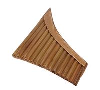 Rosvola Bamboo Woodwind Pan Flute, 15 Pipes Design (Left Hand) | Crafted from natural bamboo, Perfect for students, Lightweight and easy to play
