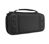 Rosvola Carrying Case, PU Leather Protective Case for 2 Handheld Game Console, Scratch Proof Water Proof Dust Travel with 10 Game Card Slots, Ideal for Controllers & (Black)