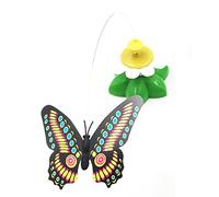 Rosvola Cat Teaser, Battery Powered Interactive Cat Toy Flower Shape Interesting for Gift
