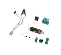 Rosvola CH341A USB Programmer with 1.8V Adapter SOP8 Test Clip, SOP8 to DIP8 Converter Module for 24 25 Series Flash Chip Reading, Writing, Backup & Repair