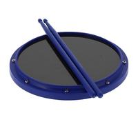 Rosvola Dumb Drum Pad, Carbon Fiber Drumsticks Drum Training Pad, Non Slip Shock Absorbent Mat with Drumsticks, Percussion for Practice, Beginners (Blue)