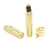 Rosvola 【 】 Jazz Alto Saxophone Metal Mouthpiece with Cap Patches Pads Cushions for Kids