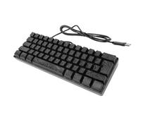 Rosvola K401 60% Mechanical Gaming Keyboard, 61 Keys Mini Keyboard, RGB Backlit Wired with Compact Layout, Ideal for Gaming & Space Saving Desk (Black)