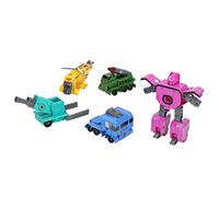 Rosvola Number Robots, Transforming Digital Learning Car Model Plastic Number Bots Math Toys for Home (5-9)