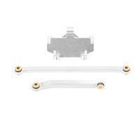 Rosvola Servo Mount Steering Links Set for HOBBYPLUS 1/18 (Silver)