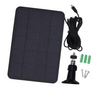 Rosvola Solar Panel Charger, Compatible with Most Type C Security (Black)
