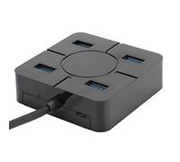 Rosvola 【 】 USB3.0 High Speed Transmission Docking Station, Hub, USB Splitter USB Hub, Black for Keyboard for Mouse(black)