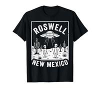 Roswell New Mexico Desert UFO Alien Vintage Value Graphic T-Shirt, Men, Black, M