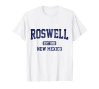 Roswell New Mexico Est. 1891 Value Graphic T-Shirt, Men, White, M