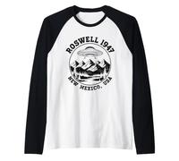 Roswell New Mexico NM 47 UFO Crash Alien 1947 Raglan Baseball Tee