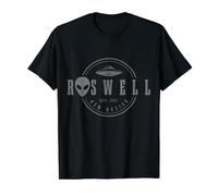 Roswell New Mexico NM 47 UFO Crash Alien 1947 Value Graphic T-Shirt, Men, Black, M