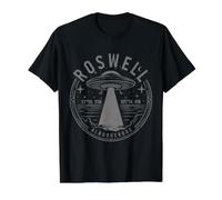 Roswell New Mexico NM 47 UFO Crash Alien 1947 Value Graphic T-Shirt, Men, Black, M