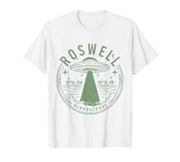 Roswell New Mexico NM 47 UFO Crash Alien 1947 Value Graphic T-Shirt, Men, White, M