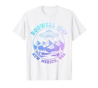 Roswell New Mexico NM 47 UFO Crash Alien 1947 Value Graphic T-Shirt, Men, White, XL