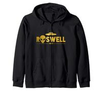 Roswell New Mexico NM 47 UFO Crash Alien 1947 Zip Hoodie
