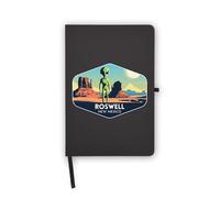 Roswell New Mexico Travel Souvenir Notebook, Blank Pages, Faux Leather Cover, Planner, Journal, Workbook
