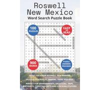 Roswell New Mexico Word Search Puzzle Book: Think you know Roswell, New Mexico? Puzzles for Adults, Seniors, Teens and Kids. Perfect for Grandparents, ... (Cities of New Mexico Word Search Books)
