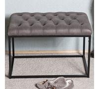roswell textile fabric stool with steel frame in anthracite black