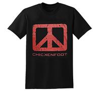 ROSY CONFIDANTE Chickenfoot Down The Drain T-Shirt Graphic Unisex Top Tees Black XL
