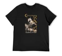 ROSY CONFIDANTE Fashion T-Shirts Castlevania Symphony of The Night Alucard Game Black M