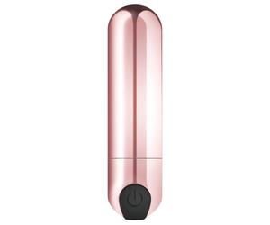 Rosy Gold Bullet - Rechargeable Mini Vibrator (Rose Gold)