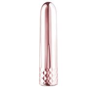 Rosy Gold Mini - Rechargeable Mini Wand Vibrator (Rose Gold)